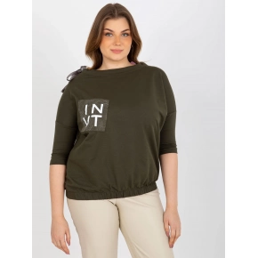 Dámska blúzka EM BZ HW 20 478.42P Kaki tmavo zelená - FPrice