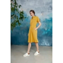 Dámske košeľové šaty Yellow S298 - Stylove