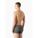 Pánske boxerky 112074 3F508 03348 šedé so vzorom - Emporio Armani
