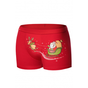 Pánske boxerky Santa's sleigh 007/67 červené - Cornette