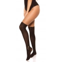 Dámske pančuchy nad kolená S85185 čierne - In-Stylefashion