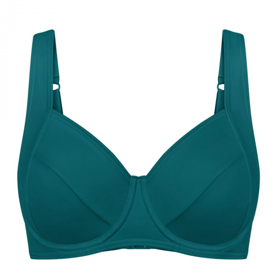 Dámska plavková podprsenka Summer Mix & Match W 01 sd 00RA tmavo zelená- Triumph