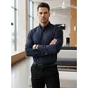 Koszula męska slim fit we wzory granatowa FashionStreet DX2689