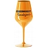 CHARDONNAY? ŠARDOJÓÓ! - oranžová nerozbitná sklenice na víno 470 ml