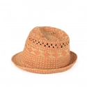 Unisex plážový klobúk sk21146-1 Béžovo-oranžová - Art Of Polo
