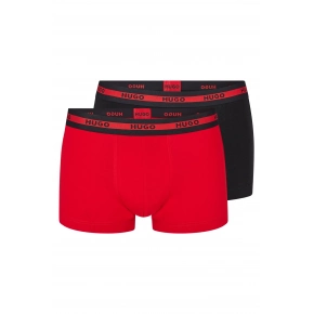 Pánske boxerky 50469775 čiernočervené - Hugo Boss