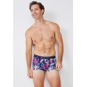 Pánske boxerky 1825241 B04 tm. modré so vzorom - Jockey