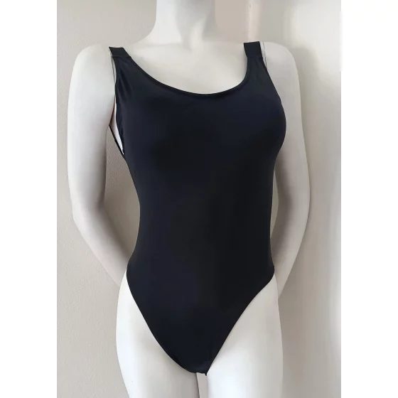 Dámske jednodielne plavky KW0KW01599 BEH čierne - Calvin Klein