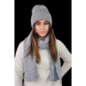 Set čiapky a šál K.23.230.06 šedý - Kamea
