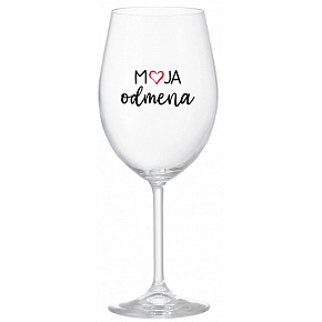 MOJA ODMENA - priehľadný pohár na víno 350 ml