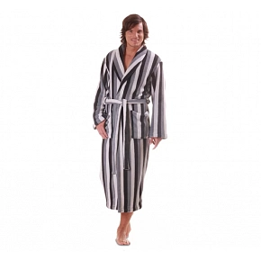 Pánsky župan Adam 2130 9001 sivý s pruhmi - Vestis