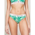 Dámske plavkové nohavičky UW0UW05366 0IE zelené so vzorom - Tommy Hilfiger