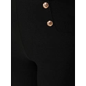 Legginsy damskie z wysokim stanem czarne FashionStreet UY2849