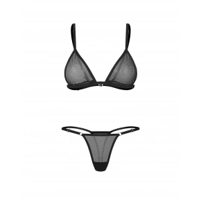 Dámsky sexi set Wet Me 2-Pcs Set čierny - Obsessive