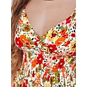 Sukienka maxi FLOWMISS biała w kwiaty FashionStreet EY2629