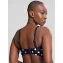 Dámsky vrchný diel plaviek Anya Riva Spot Bandeau navy/vanilla SW1453 - Panache