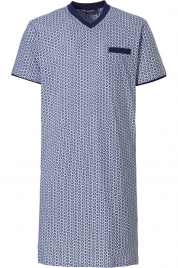 Pánska nočná košeľa 13231-616-2 tm.modrá-biela - Pastunette