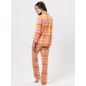 Dámske pyžamo LNS 473 B24 oranžové - Key