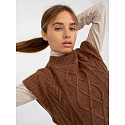 Dámska vesta D90027W90785B2 hnedá - FPrice