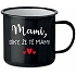 MAMI, DÍKY, ŽE TĚ MÁM! - černý plecháček 350 ml