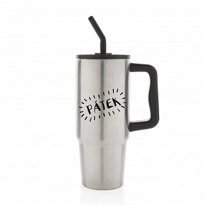 PÁTEK - stříbrný cestovní termohrnek 900 ml  