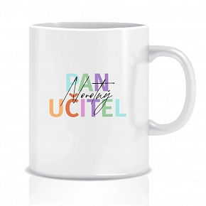 Personalizovaný klasický bílý keramický hrníček 300 ml pro paní učitelku/pana učitele Personalizovaný klasický bílý keramický hrníček 300 ml pro paní učitelku/pana učitele