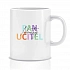 Personalizovaný klasický bílý keramický hrníček 300 ml pro paní učitelku/pana učitele 
