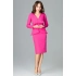 Dámske spoločenské šaty K491 fuchsia - Lenitif