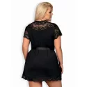 Elegantný župan 810 - PEI black 2XL/3XL - Obsessive