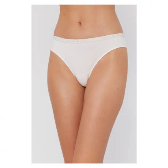 Dámske brazílske nohavičky 2 pack 163337 1A223 - 06110 - Biela - Emporio Armani