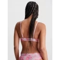 Dámska plavková podprsenka bikini KW0KW02121 OJV ružová - Calvin Klein