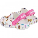 Detské žabky Little Frog Jr 8701-691-3236 Biela mix - Coqui