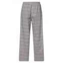 Dámske pyžamové nohavice QS6893E 5FQ čierno / biela - Calvin Klein