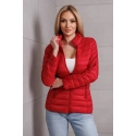 Červená dámska bunda so stojačikom (16M9111-270) - Goodlooking