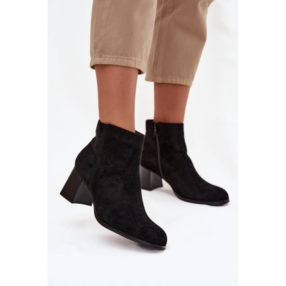 Dámske členkové topánky JH21-80 čierne - Marilou