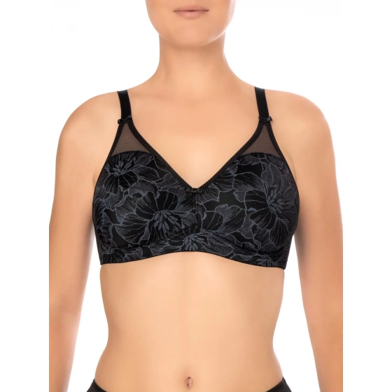 Dámska podprsenka Vision Bloom 0203288 434 / 433 black bloom - Felina