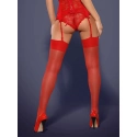Pančuchy S800 red - Obsessive