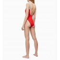 Jednodielne plavky KW0KW00825-XA7 červená - Calvin Klein