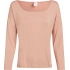 Dámsky pyžamový top L/S CURVE NECK 000QS7006E FSR make-up - Calvin Klein