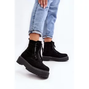 Dámske členkové topánky M532-1 model 190537 Čierna - ERYNN