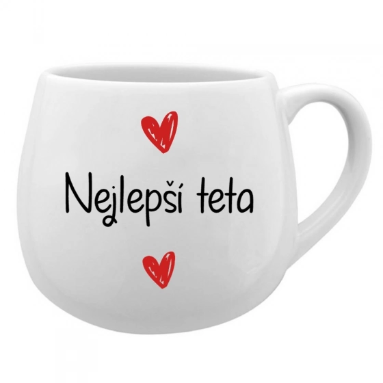 Najlepšia teta - biely keramický hrnček 300 ml