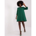 Dámske šaty RV SK 7321.70 tmavo zelené - Rue Paris