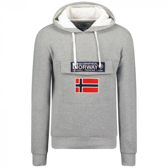 Pánska mikina WW6114H/GN Sivá vzor - Geographical Norway