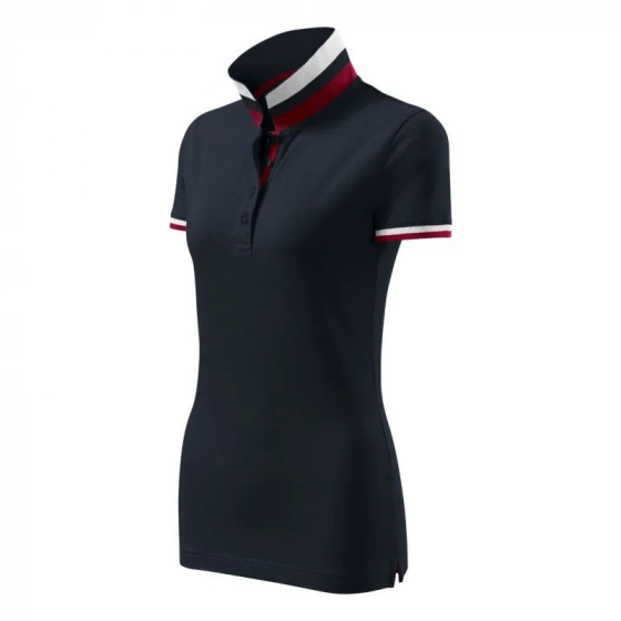 Dámska polokošeľa Collar MLI-25777 Čierna - Malfini