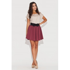 Dámská sukně K056 bordó - Katrus Dámská sukně K056 bordó - Katrus