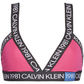 Podprsenka bez kostice QF5447E-8ZK ružovočierna Calvin Klein