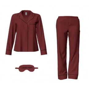 Dámske pyžamo QS6551E XKG bordová - Calvin Klein