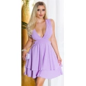Dámsky sexy overal KOV26245 Svetlo lila fialová - Koucla