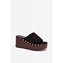 Bota na klínech  DM487 černo-zlaté - Step in style