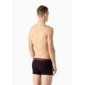 Pánske boxerky 2PACK 111210 3F504 56636 vínové s potlačou - Emporio Armani
